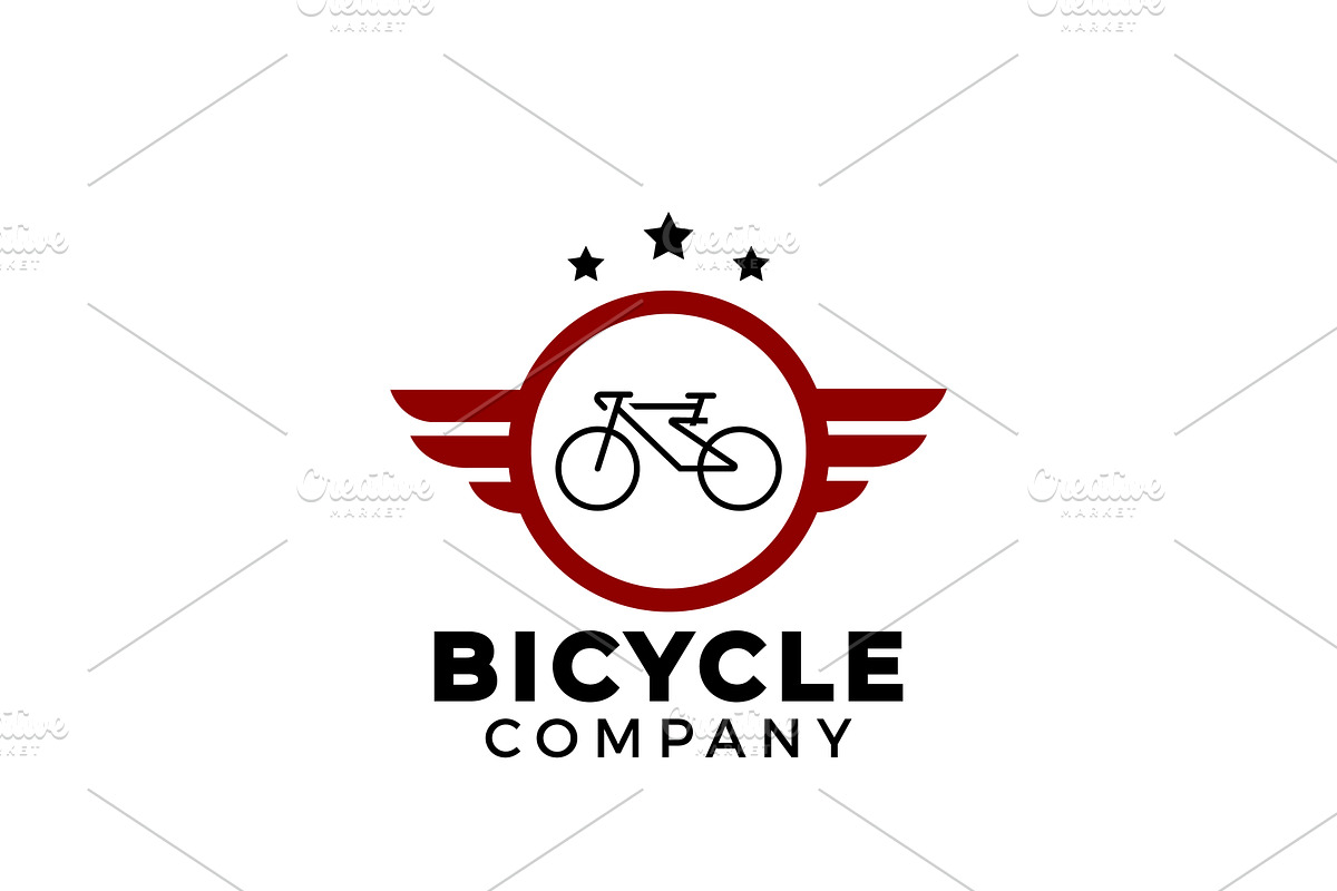 Minimalist Bicycle Logo Design, a Branding & Logo Template by AlvinStd