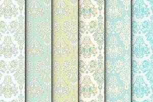 Damask Seamless Floral Patterns