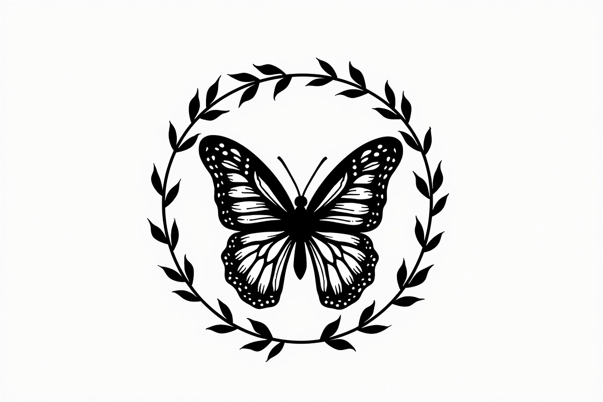 Butterfly Silhouette Vector Set, an Illustration by Designs_River (Photo 4 of 9)