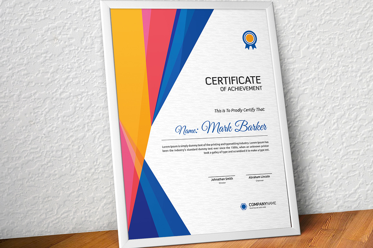 Certificate Word | PSD | AI, a Stationery Template by Curve Design (Photo 2 of 3)