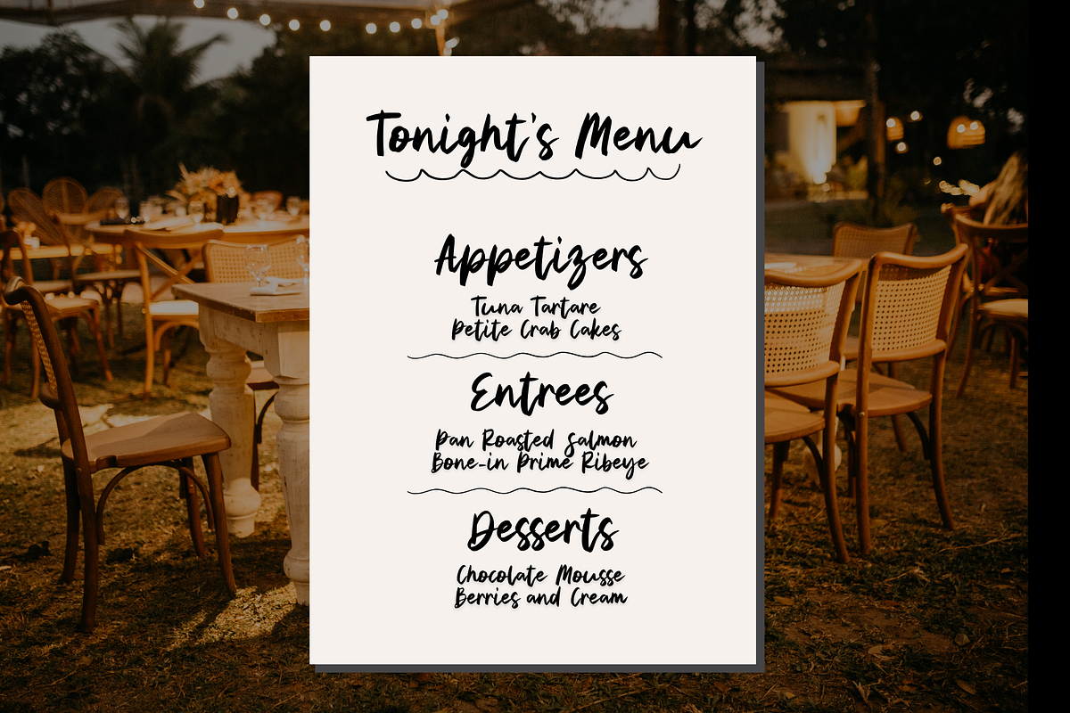 Vestiarie Handwritten Font, a Handwritten Font by Sofia Skoog (Photo 11 of 12)