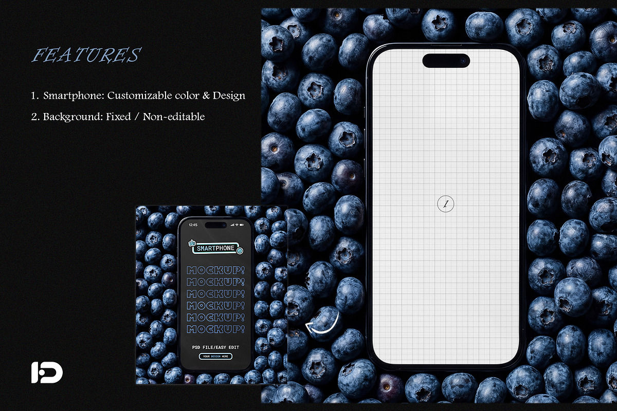 Smartphone Mockup Set, a Device Mockup by ForgeDesign (Photo 2 of 6)