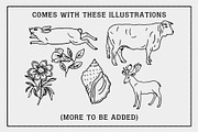 FORGED - Font and Illustration Pack, a Handwritten Font by Mark Richardson (Thumbnail 2 of 5)