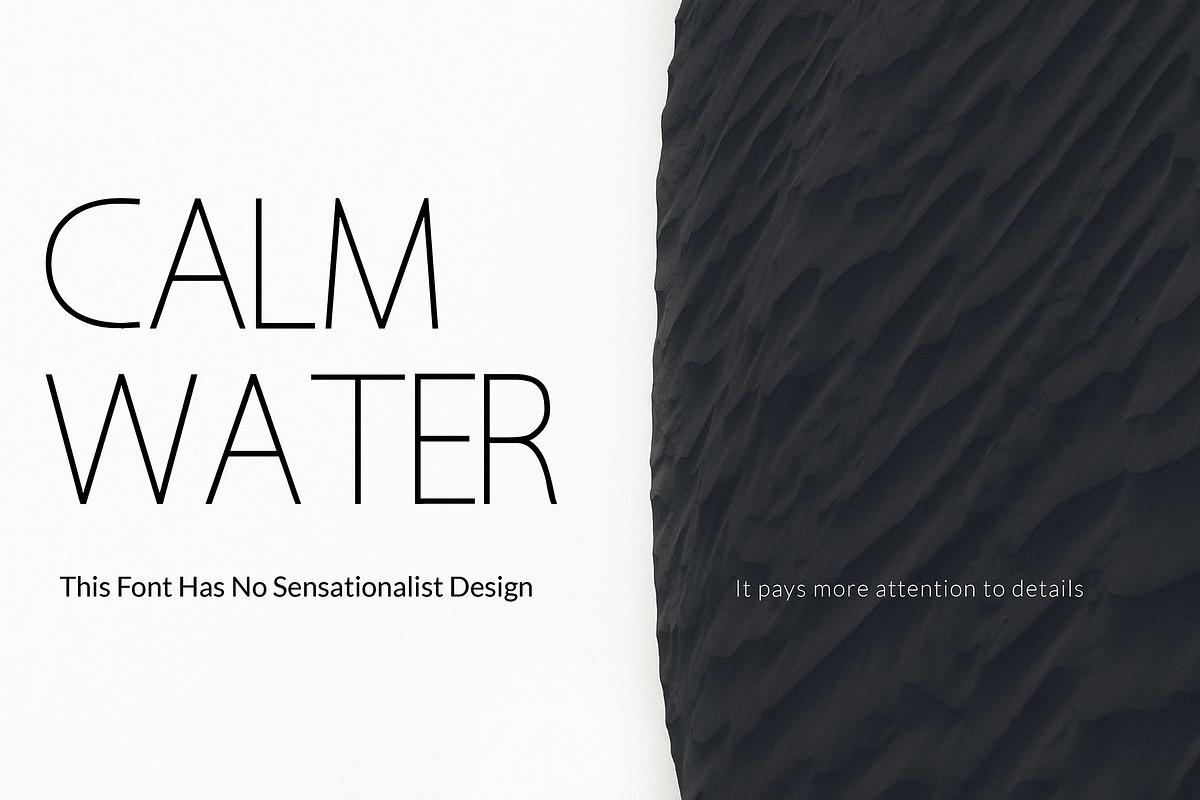 Calm water-Font