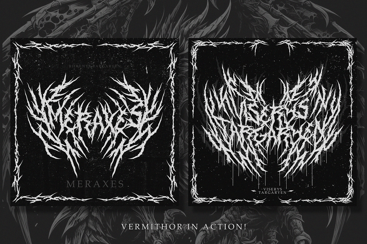 Vermithor | Fierce Black Metal Font, a Blackletter Font by Ardana Creative (Photo 7 of 12)