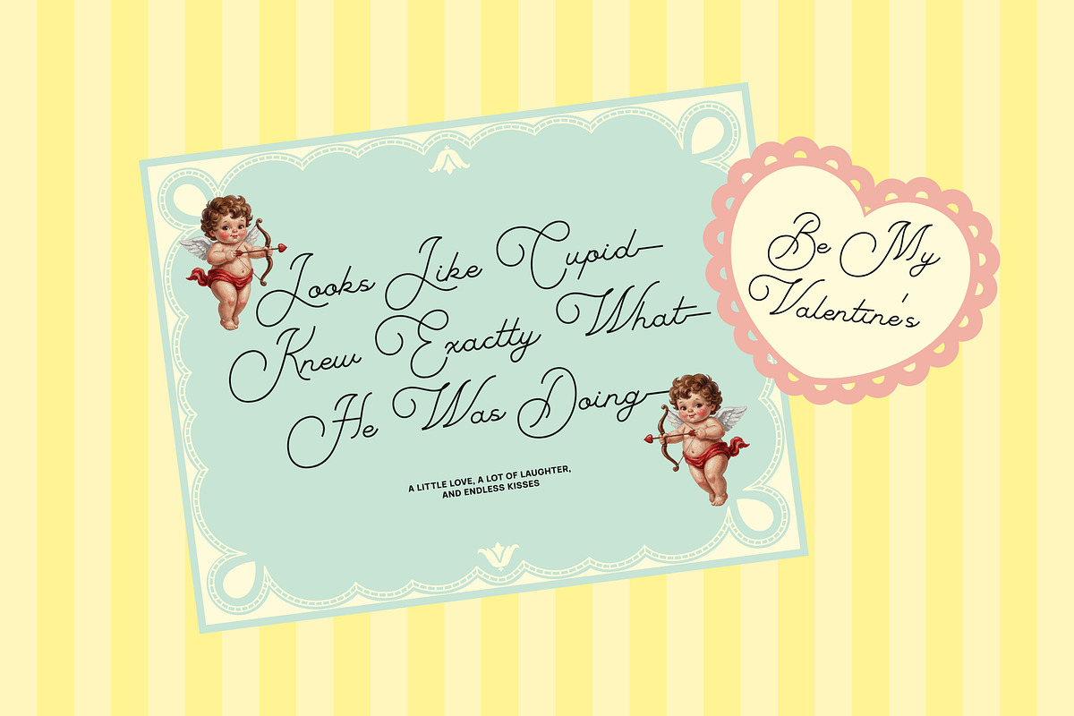 Mortapia Retro Script Font, a Script Font by Imoodev (Photo 6 of 8)