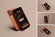 52 iphone 17 Pro, Pro Max Mockup Set, an iPhone Mockup by Custom.scene (Thumbnail 11 of 17)