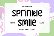 Sprinkle Smiles - Playful Type Font, a Script Font by AQR Studio (Thumbnail 1 of 8)