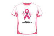Cancer Awareness T Shirt Design Set, a Healthcare Illustration by balal (Thumbnail 5 of 30)