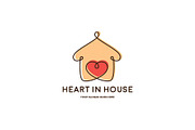 Heart in House Logo Template, a Branding & Logo Template by ND Design (Thumbnail 2 of 7)