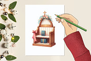 Watercolor Christian Wedding Clipart, a Graphic by designcity5 (Thumbnail 4 of 5)