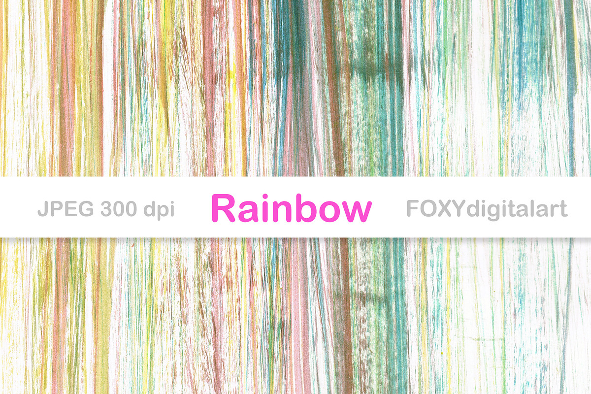 Ombre digital paper rainbow gradient, a Pattern Graphic by FOXYdigitalart (Photo 6 of 11)