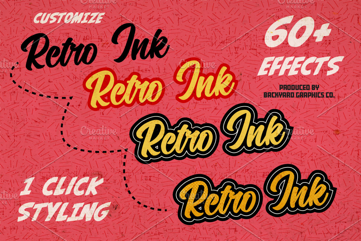 Sign Pro - Retro Vector Text Effects, a Layer Style Add-On by BackYard Graphics Co. (Photo 9 of 11)