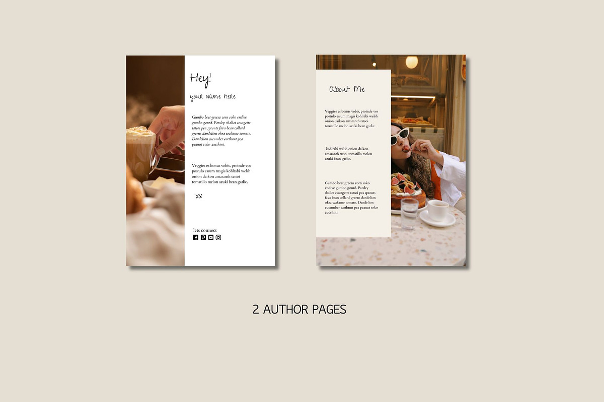 Recipe Template Canva, a Magazine Template by Deepa Template Studio (Photo 8 of 13)