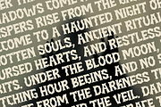 Skullwick - Horror Gothic Halloween, a Blackletter Font by Illushvara Design (Thumbnail 10 of 12)