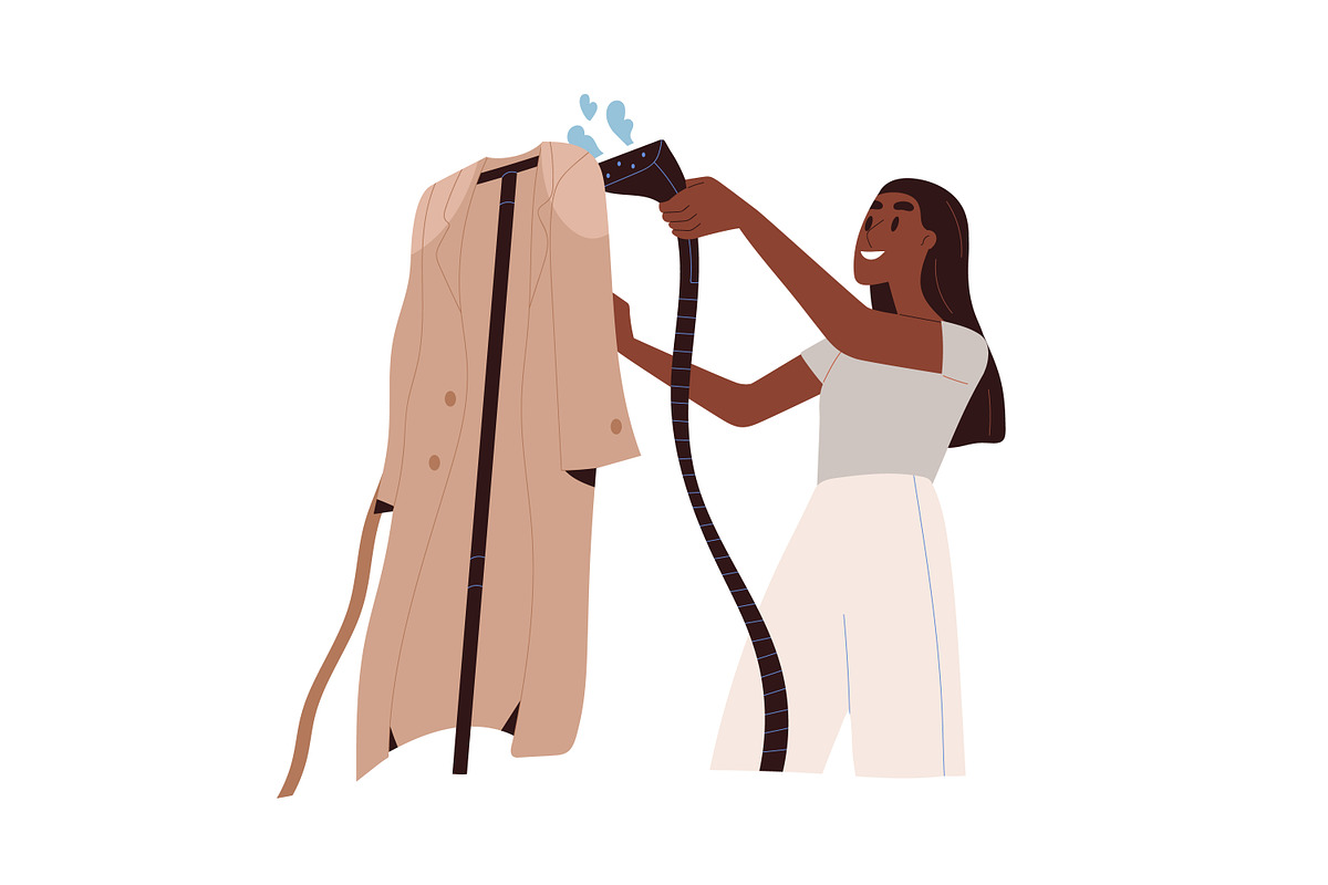 People taking care of clothes set, a Person Illustration by Good Studio (Photo 4 of 10)