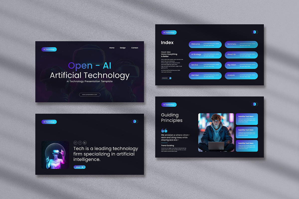 Open Ai Artificial Technology, a Presentation Template by Pradaxa (Photo 2 of 6)
