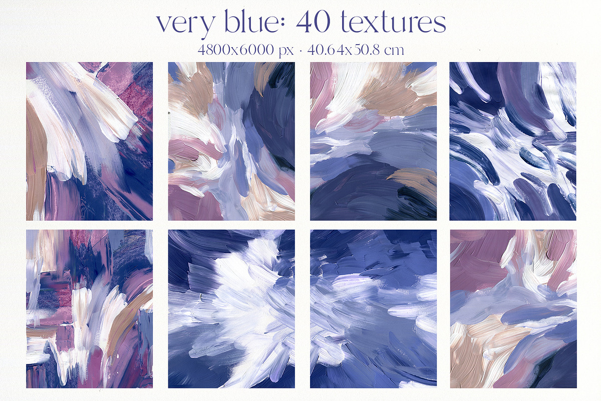 VERY PERI & BLUE abstract textures, a Texture Graphic by Yuliya Derbisheva (Photo 4 of 14)