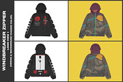 Windbreaker Zipper - Mockup, a Hoody Mockup by DaldSgh (Thumbnail 2 of 13)
