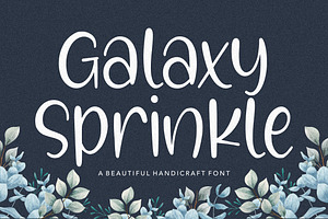 Galaxy Sprinkle - Handicraft Font