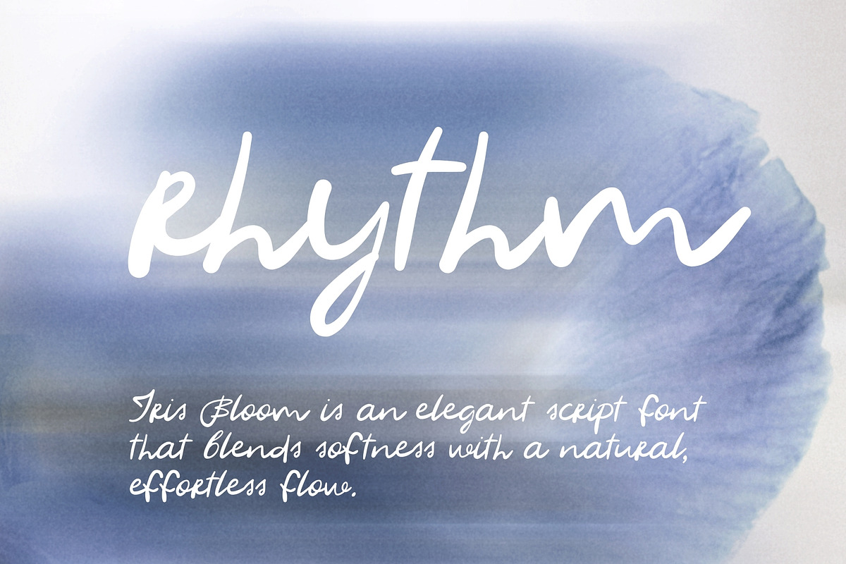 Iris Bloom: Elegant Script Font, a Script Font by Anastasiia VNSK (Photo 3 of 11)