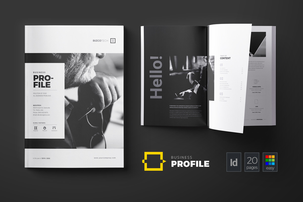 Company Profile Brochure, a Brochure Template by DesignJanala (Photo 1 of 10)