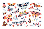 Pretty exotic butterflies, moths set, an Animal Illustration by Good Studio (Thumbnail 4 of 7)