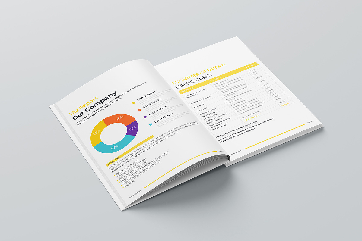 Annual Report Bundle | Word, indd, a Brochure Template by obayes (Photo 14 of 51)