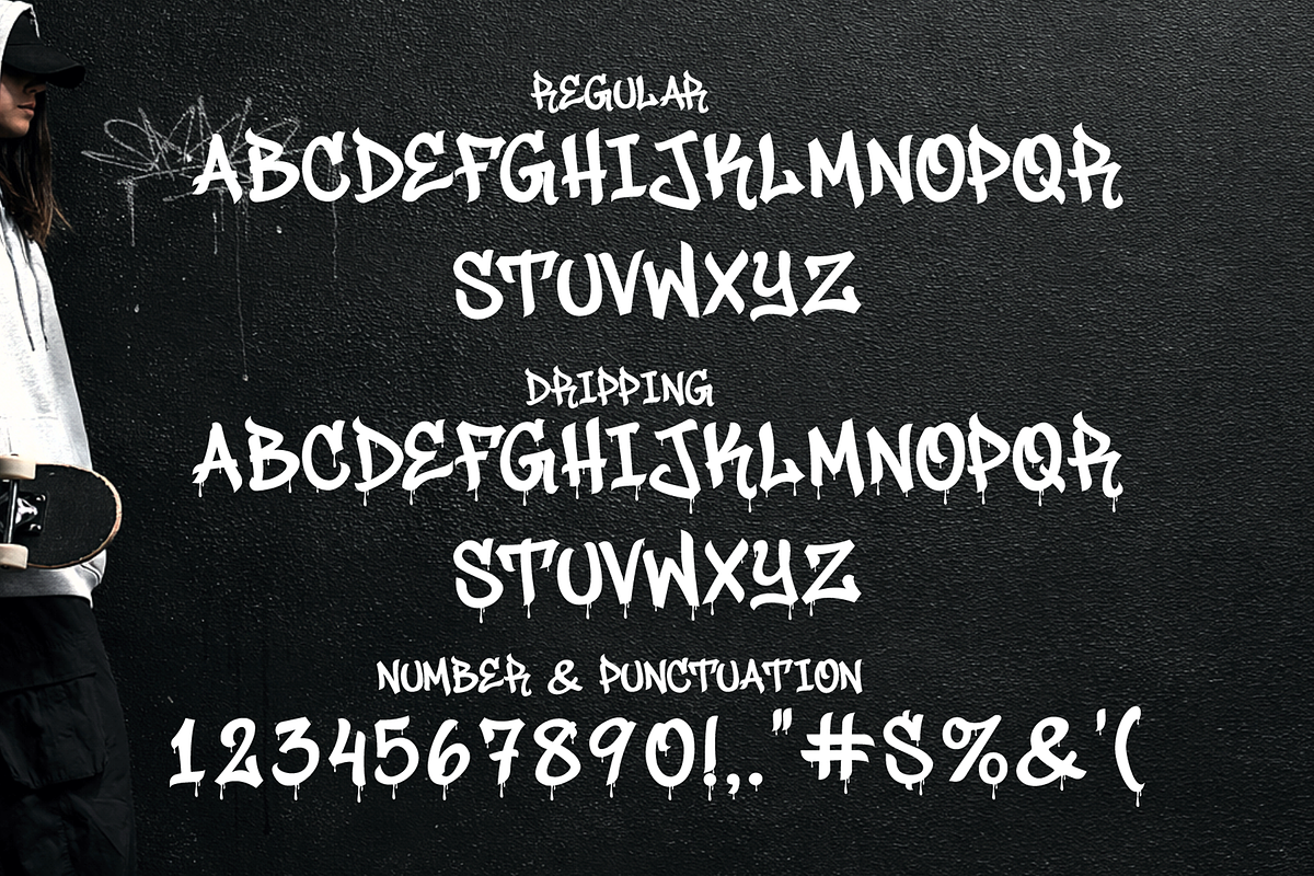 Junky Style - Freestyle Graffiti, a Handwritten Font by figuree studio (Photo 8 of 8)