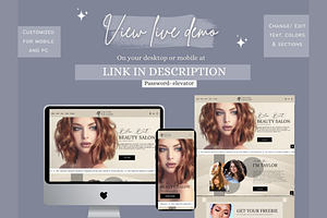 Squarespace Beauty Website Template