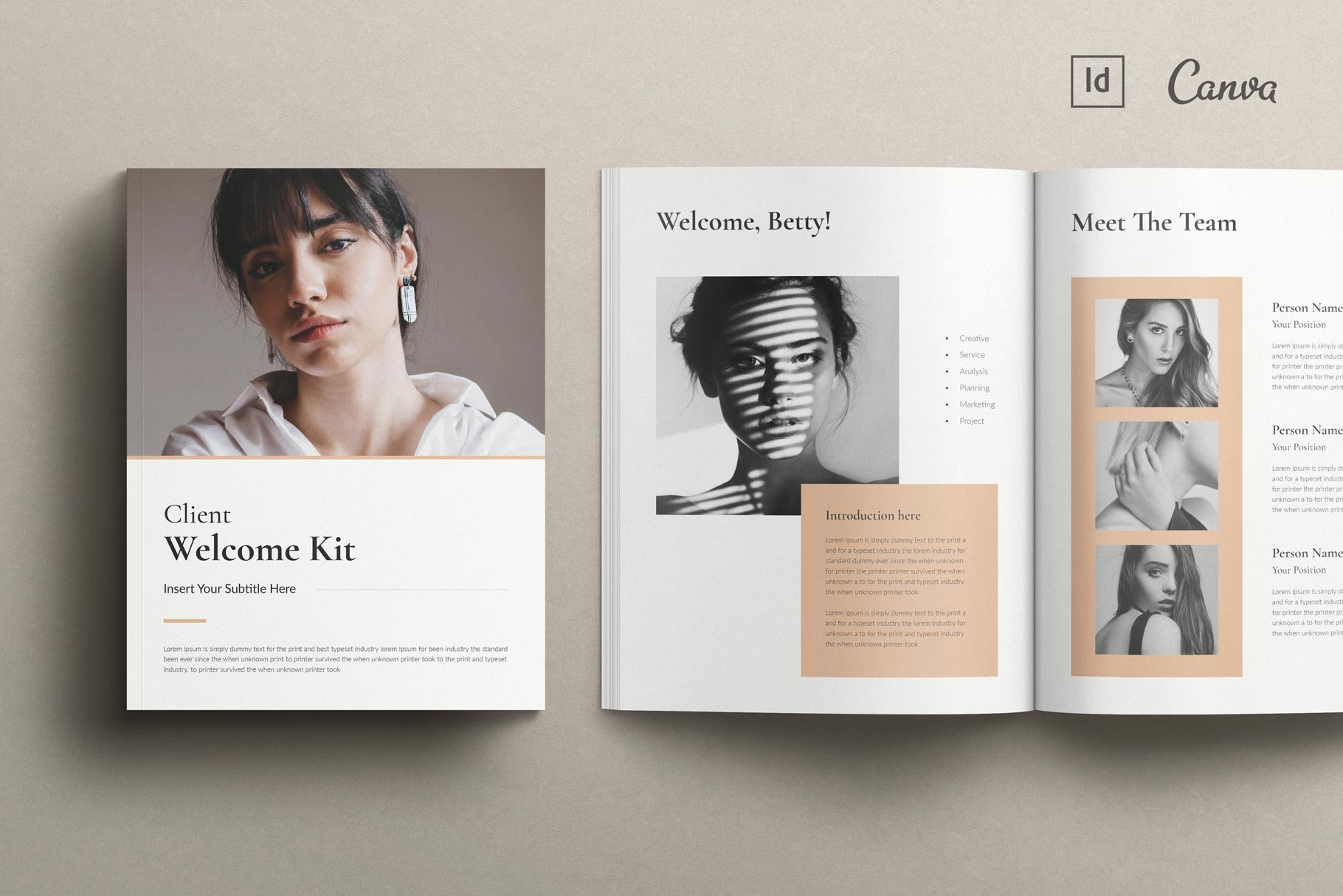 Client Welcome Kit CANVA Template, a Magazine Template by TemplatesForest