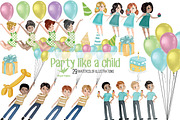 Party like a child: illustration set, a Person Illustration by Winged Graphics (Thumbnail 3 of 3)