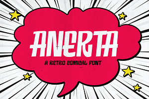 Anerta - Retro Comical Fonts, a Font by Konstantine Studio