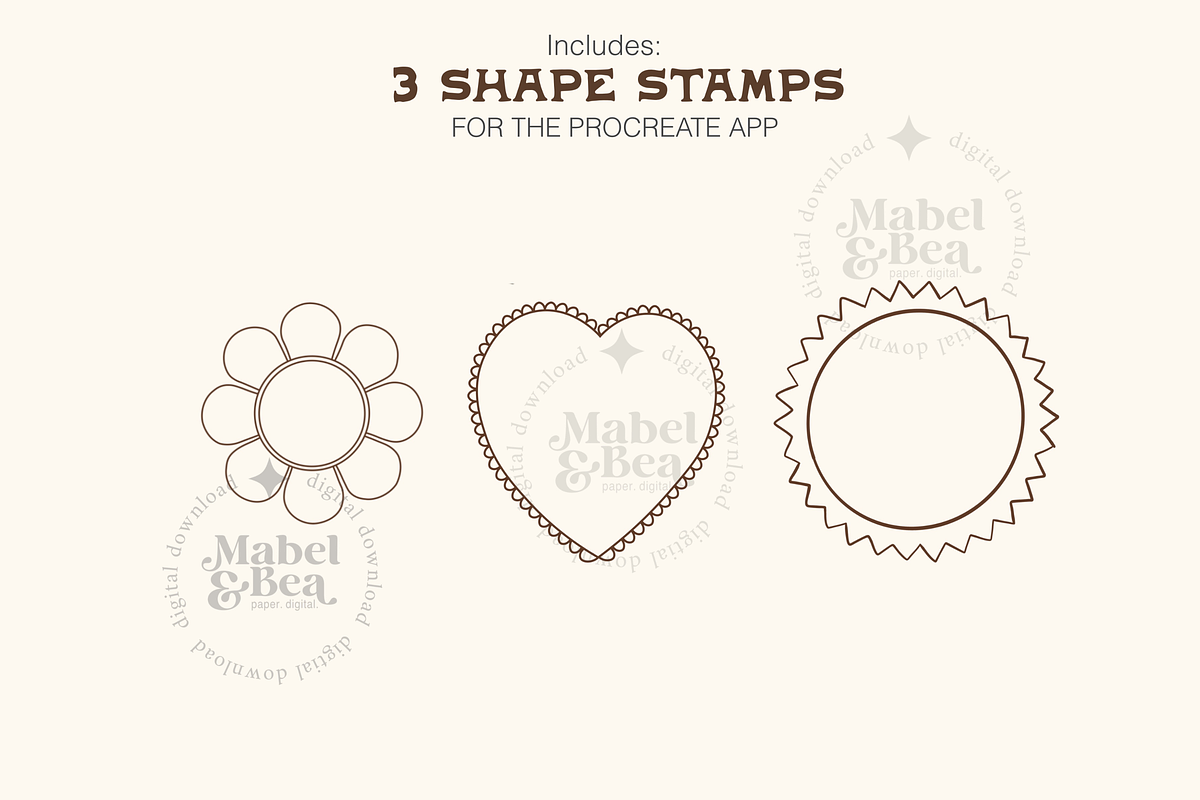 Retro Character Creator Brush Set, a Brush Add-On by Mabel & Bea (Photo 6 of 9)