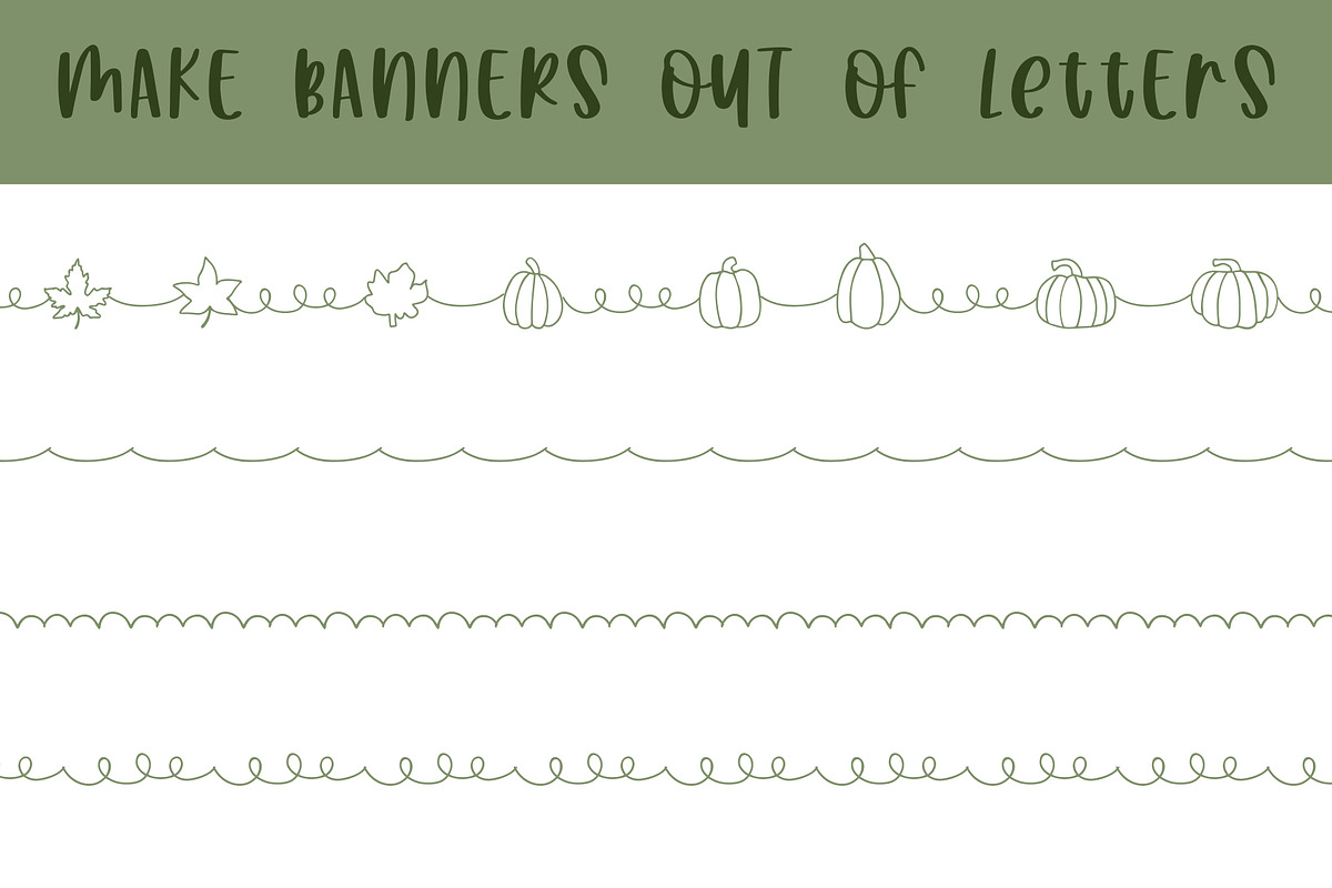 Fall Feels, Dingbat Font preview 5