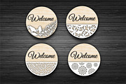 12 Svg floral Welcome signs bundles, a Graphic by CncCutModel (Thumbnail 5 of 5)