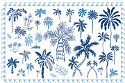 Blue coastal line art, sea clipart, an Object Graphic by Tani Kuzminka (Thumbnail 6 of 13)