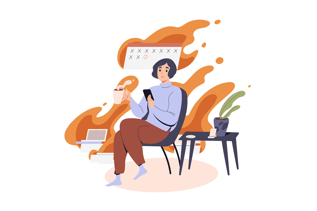 People on fire concept, a Person Illustration by Good Studio (Photo 2 of 9)