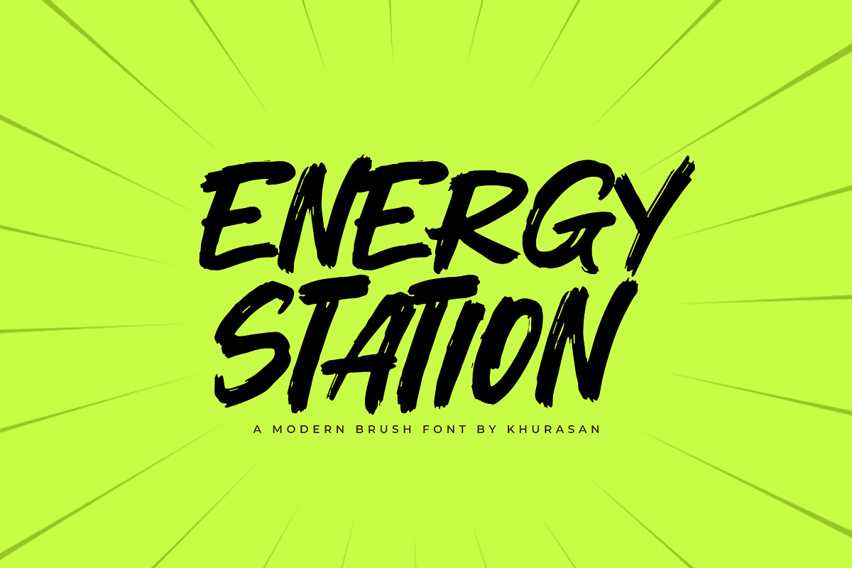 Energy Station, a Font by khurasan (Photo 1 of 6)