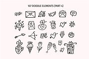 Love Doodles & Valentine Stickers, a Seasonal Illustration by Oktyabr (Thumbnail 6 of 10)