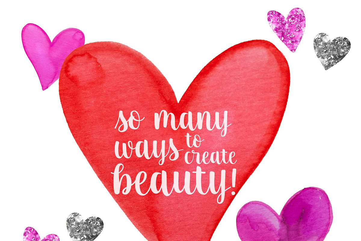 34 Watercolor Heart .PNG Files, an Object Graphic by kissandmockup (Photo 4 of 5)