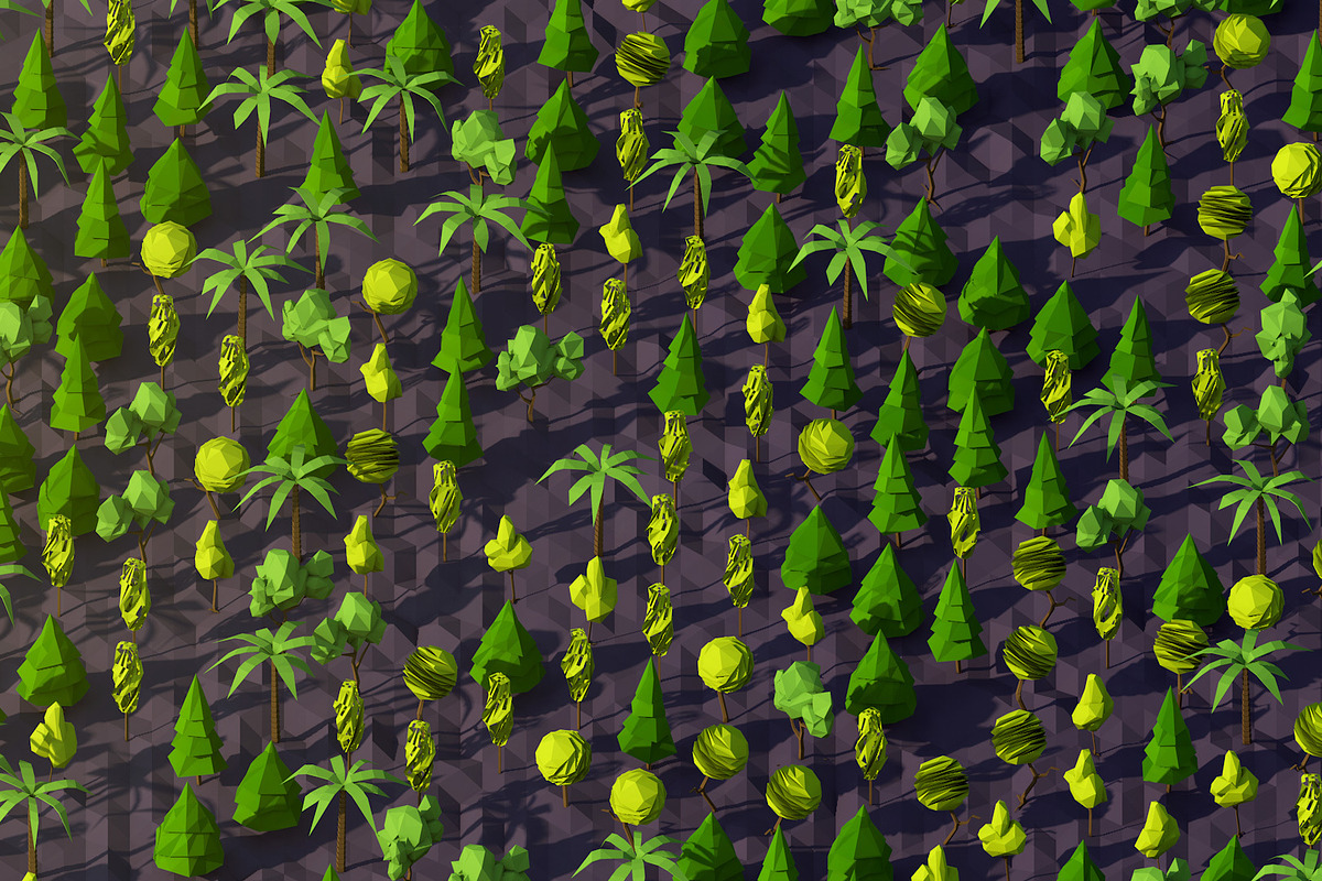 Low Poly Trees Pack, an Environmental 3D Model by Anton Moek (Photo 3 of 12)