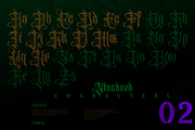 Auxtera Circa, a Blackletter Font by ilhamtaro (Thumbnail 7 of 10)