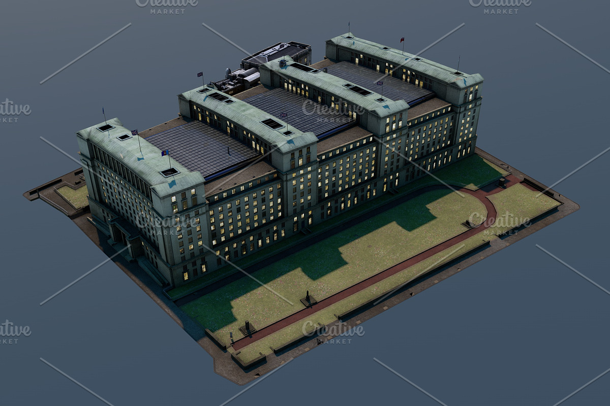 Ministry of Defence, London, UK, an Architecture 3D Model by Vertex Modelling (Photo 5 of 9)