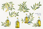 Olive Branches Watercolor Clipart, a Food Illustration by YarovaArt (Thumbnail 26 of 28)