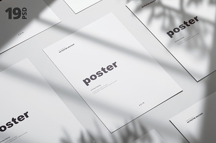 Poster / Flyer Mockups, a Books & Magazine Mockup by WebAndCat