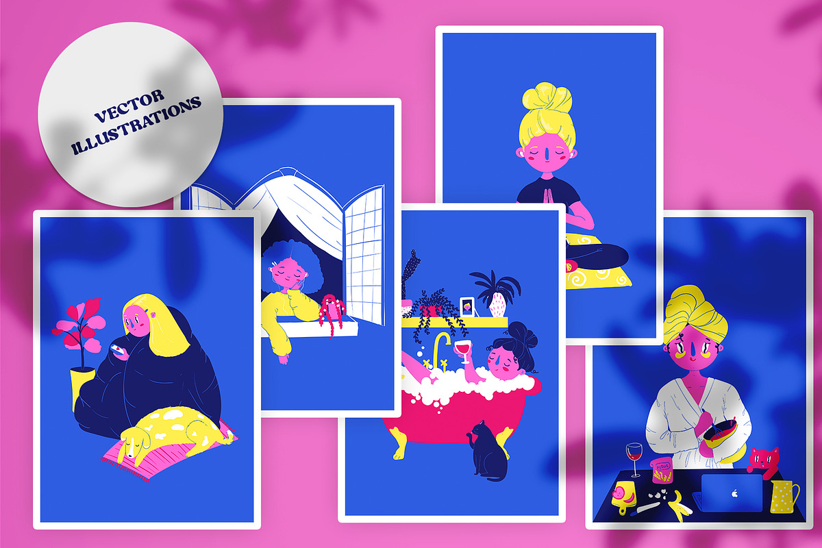 Girls: Patterns and Illustrations, a Pattern Graphic by marmarina (Photo 3 of 10)