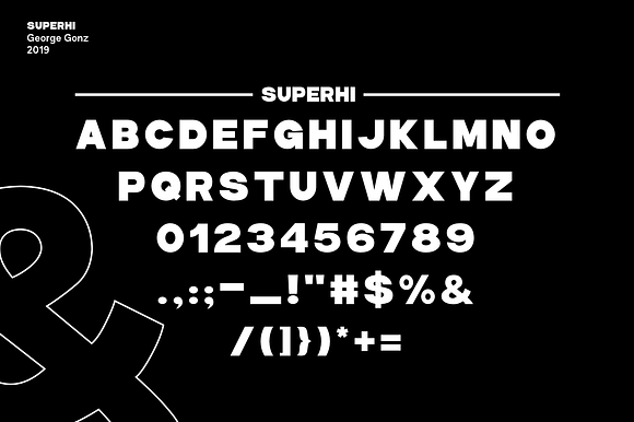 Superhi Typeface