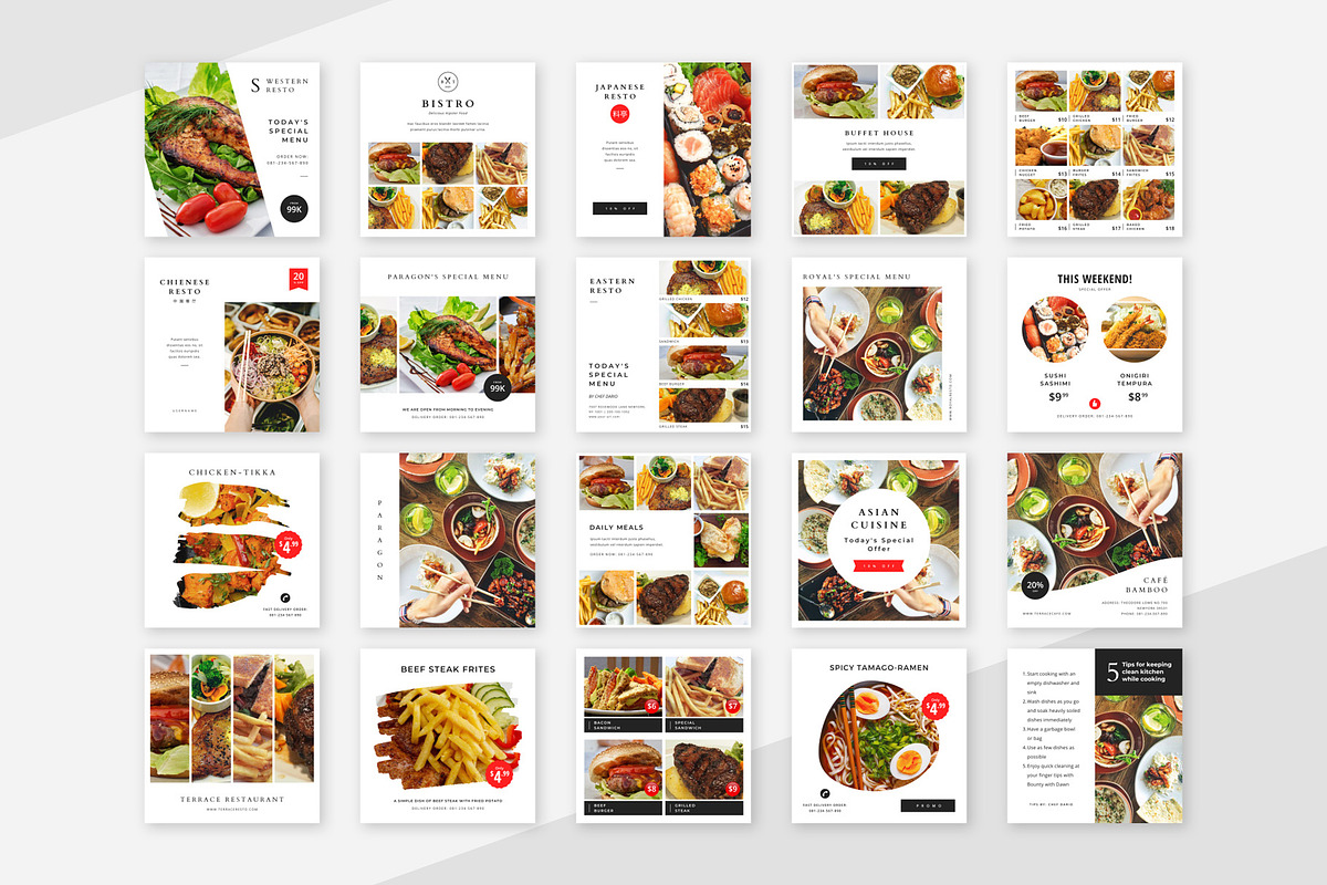 Food Instagram Pack | PS & Canva, a Social Media Template by Studio Siv (Photo 3 of 6)
