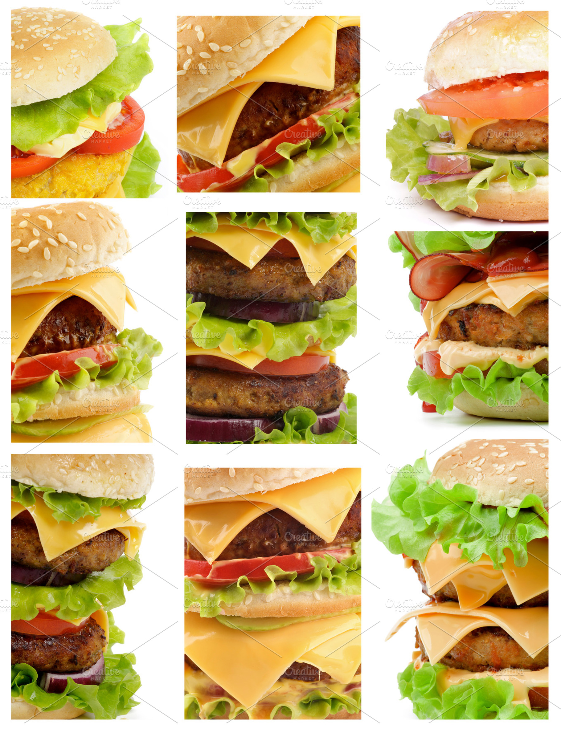Collection of Burgers, a Food & Drink Photo by zhekos